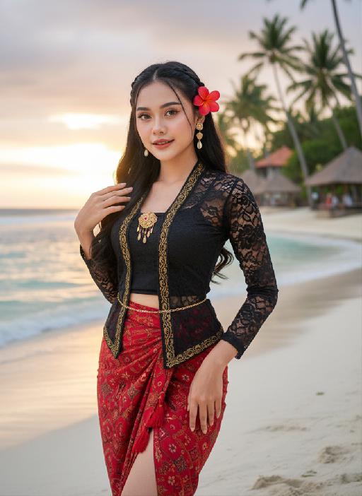 Bali style AI effects generated image