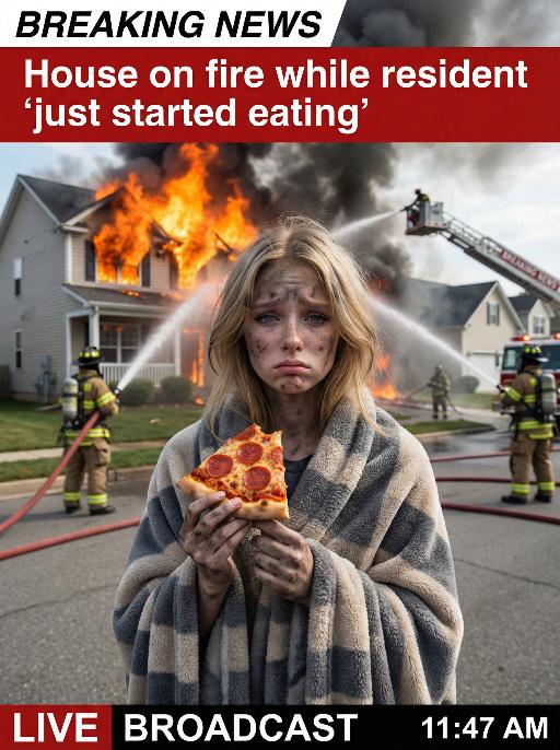 House On Fire AI effects generated image