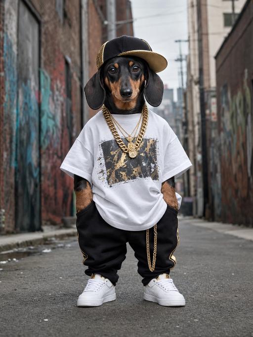 Hip-Hop Mascot AI effects generated image