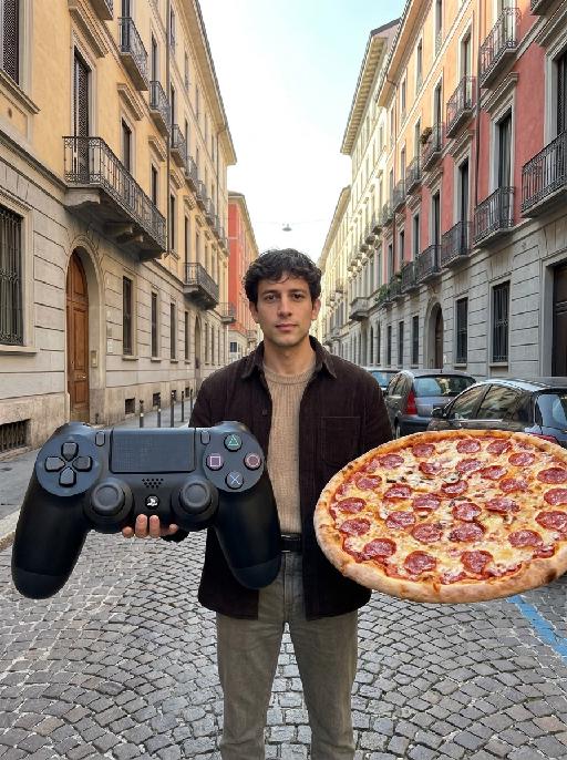 Pad And Pizza AI effects generated image
