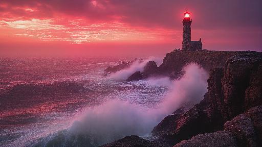 Sea Sunset AI effects generated image