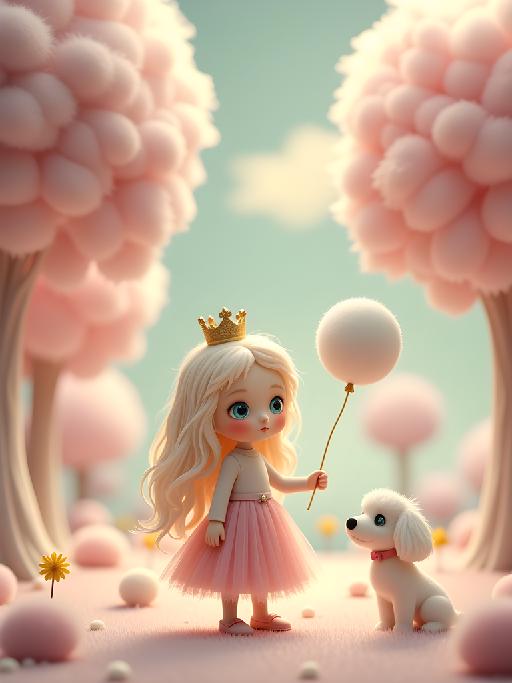 Розовая сказка AI effects generated image