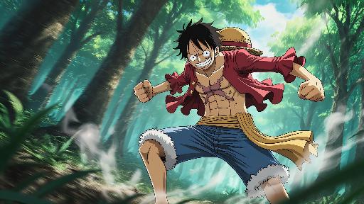 monkey d luffy  AI effects generated image
