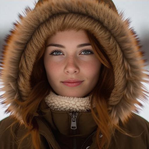 Warm redhead AI effects generated image