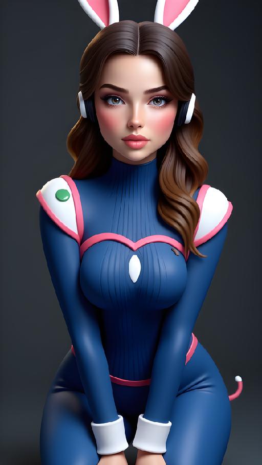 rabbit girl AI effects generated image