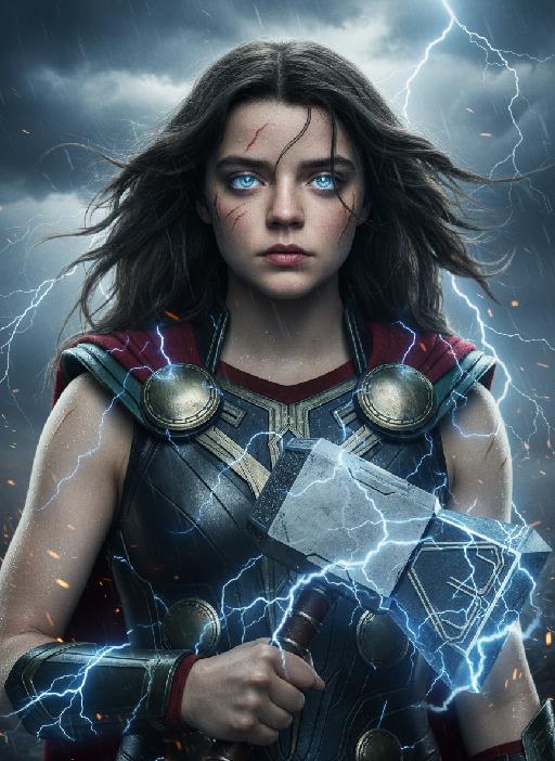 Thor AI effects generated image