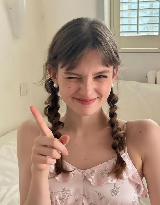 Cute Wink AI effects generated image