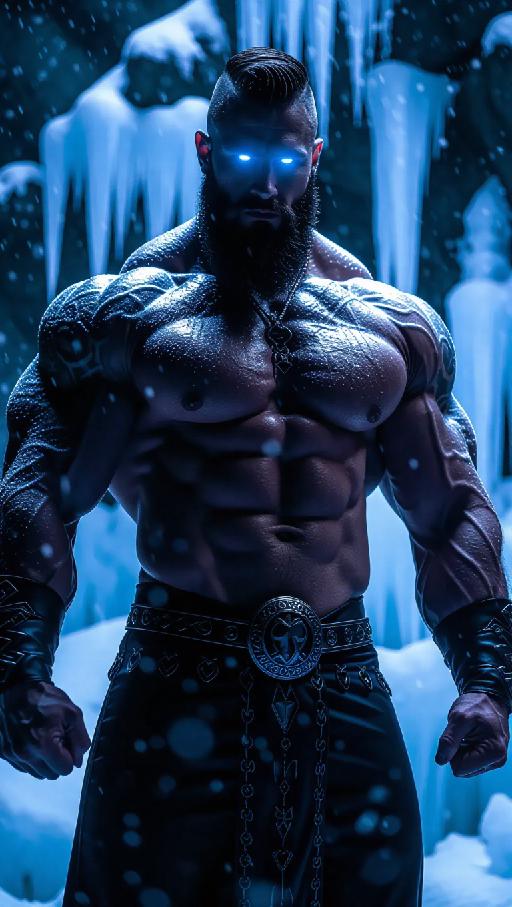 Skadi Noreigan God of Winter snow AI effects generated image