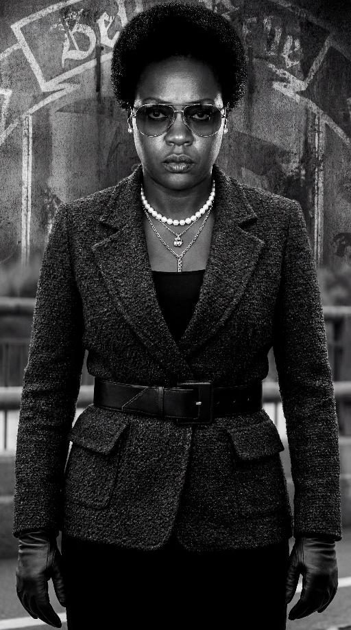 Amanda de la Fontaine Noir of Earth-1 (3) AI effects generated image