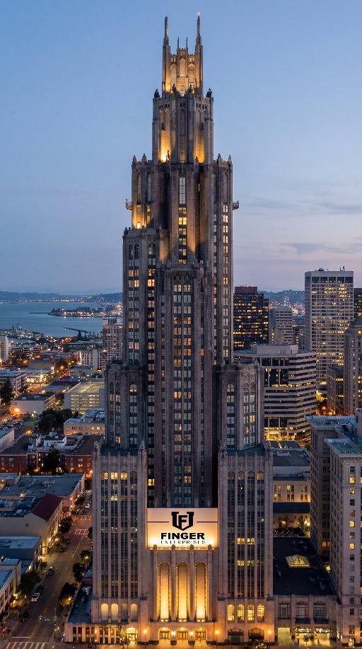 Finger Tower of the Future Beyond (1) AI effects generated image