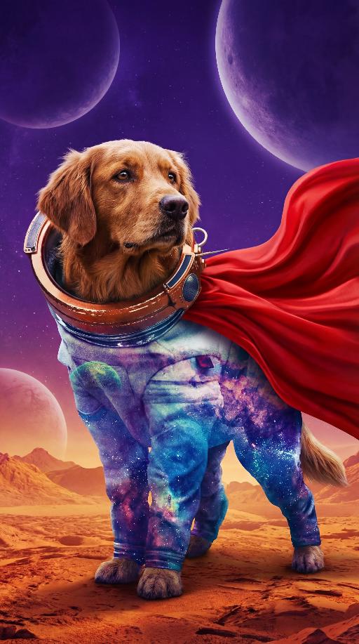 Cosmo the Superdog (New Earth & Prime Earth) (2) AI effects generated image