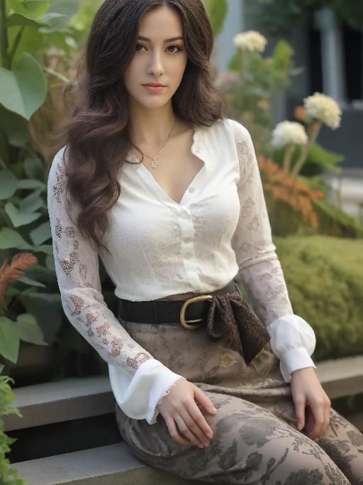 a beautiful woman AI effects generated image