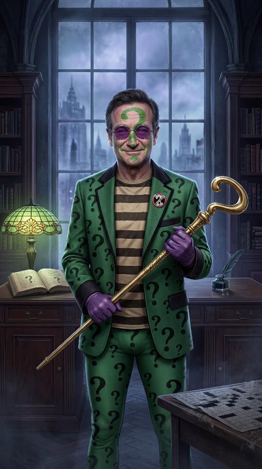 Tim Burton's Riddler (3) AI effects generated image
