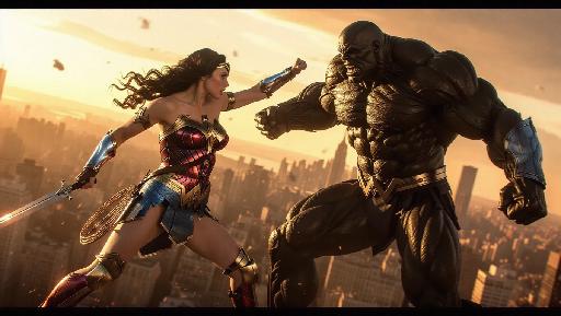 神奇女侠大战毁灭日 AI effects generated image