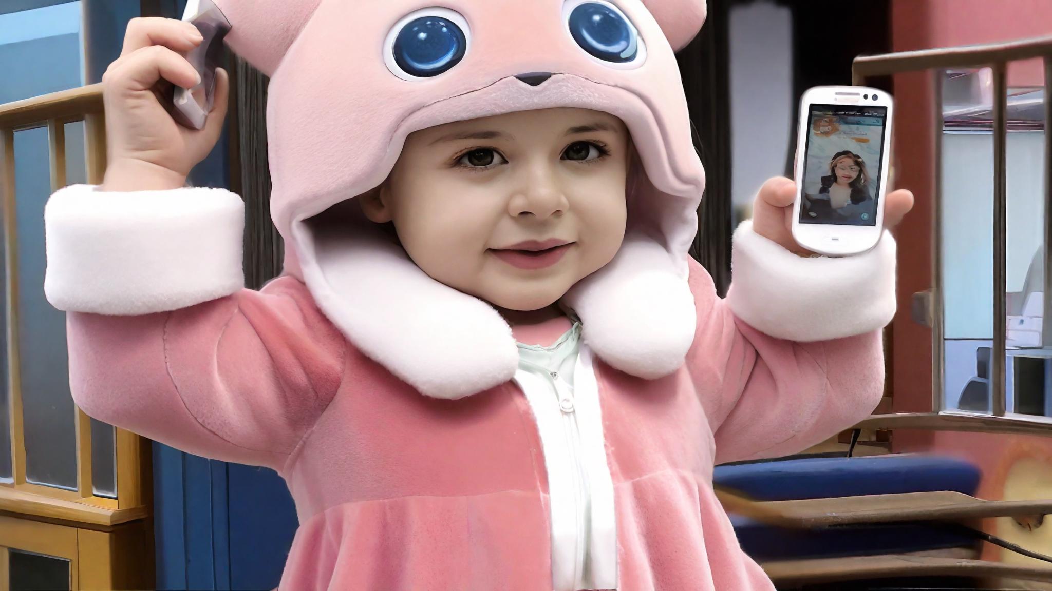 Human Tiddler 1 Human Girl Toddler Live In Her Samsung Galaxy SmartCastle. Remember ...