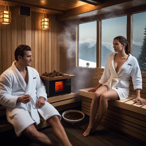 couple in sauna AI effects generated image