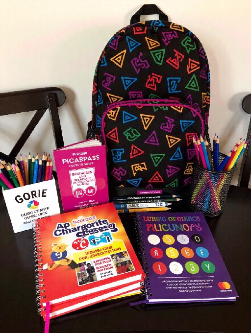 School supplies AI effects generated image