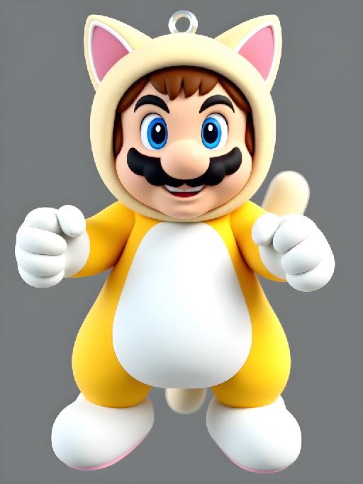 Cat Mario Mascot AI effects generated image