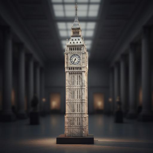 Stone carving model AI effects generated image