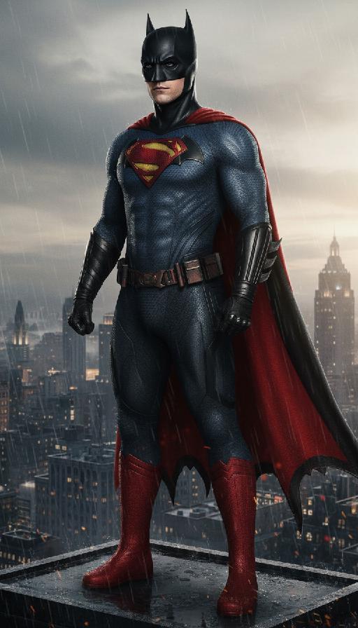 Superbat of the Future Beyond 2099 (Second Suit) AI effects generated image