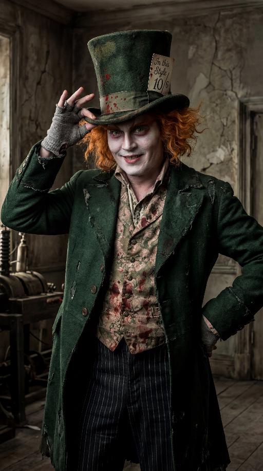 Tim Burton's Mad Hatter in the Batman films (4) AI effects generated image