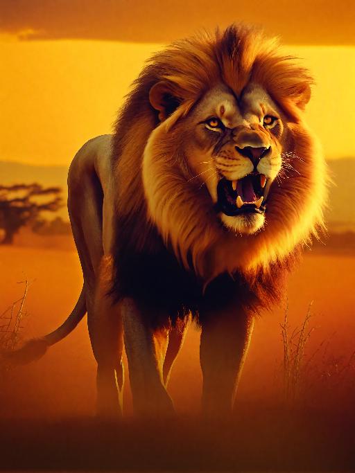 The King of the Animals 2 AI effects generated image