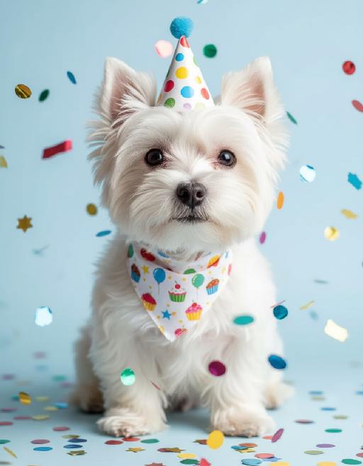 Celebration Pup AI effects generated image