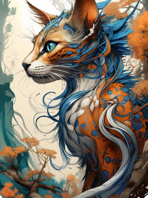 Image to Image AI effects generated image