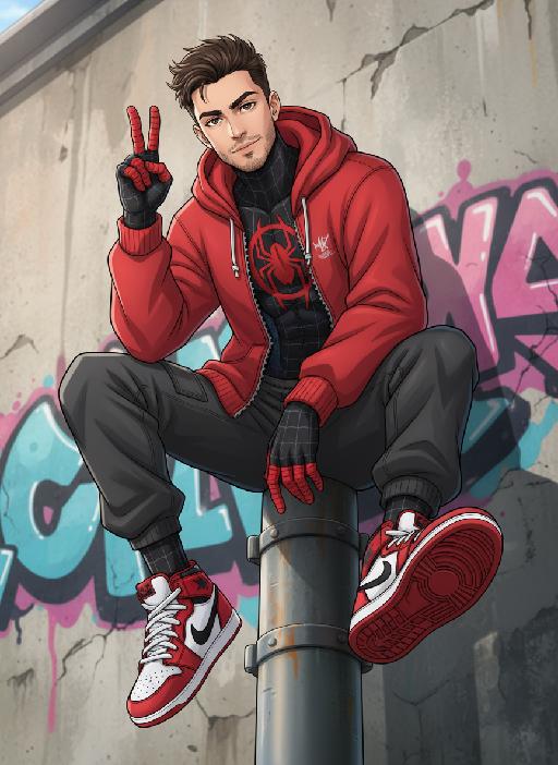 Spider Man AI effects generated image