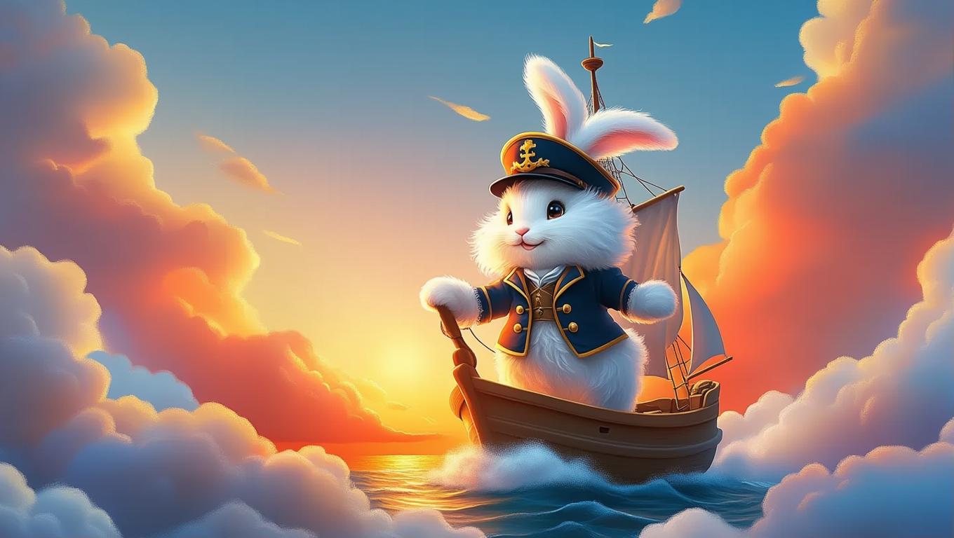 AI-Generated Fluffi Rabbit Ship Captain Images/Videos | vivago.ai