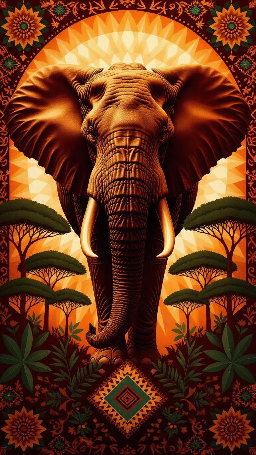 The Great Elephant  AI effects generated image