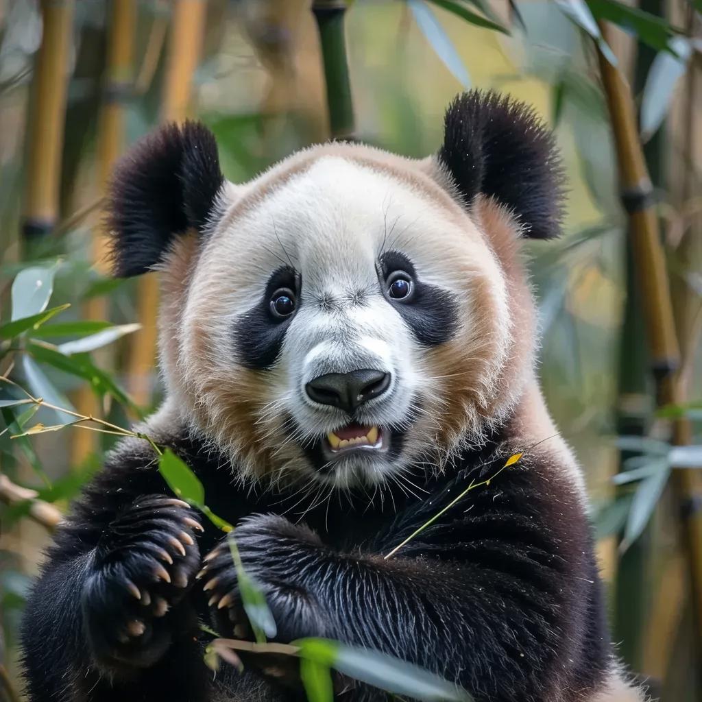 AI-Generated Panda with Paw on Head Images/Videos | vivago.ai