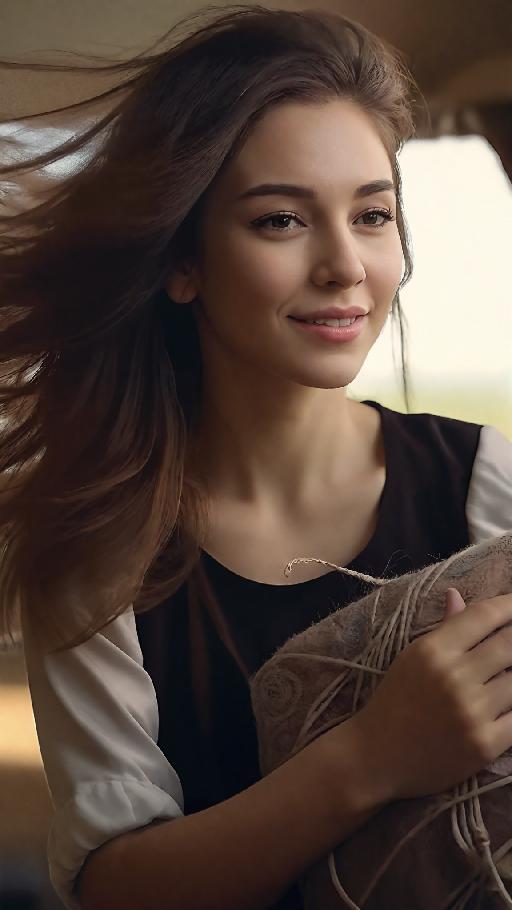 Armenian girl  AI effects generated image