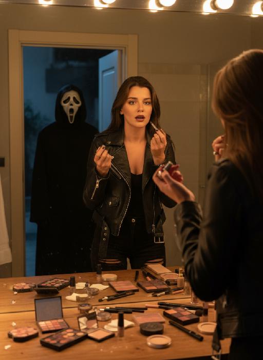 Mirror Horror Realism AI effects generated image