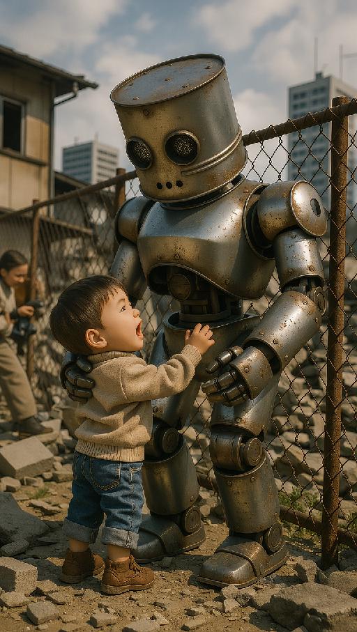 ポンコツロボット AI effects generated image