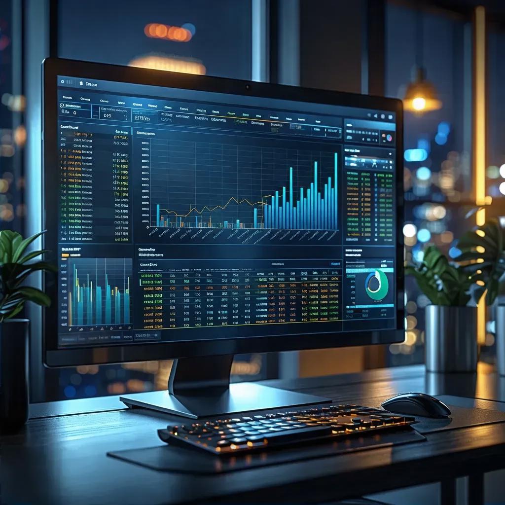 AI-Generated High-Quality Detailed Spreadsheet on Computer Screen ...