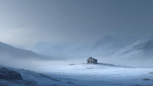 Ruins. AI effects generated image