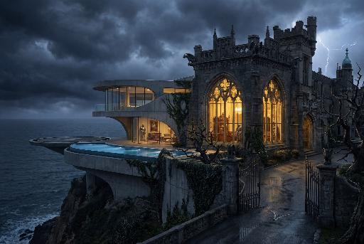 Stark-Wayne Estate Manor (New Earth & Prime Earth) AI effects generated image