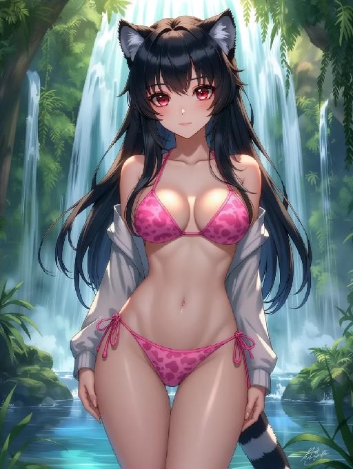 snow leopard AI effects generated image