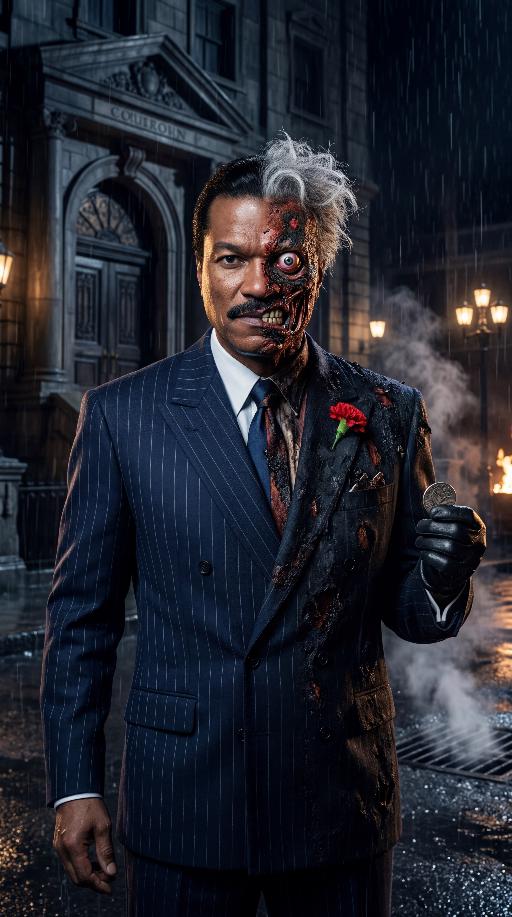 Tim Burton's Two-Face (Prime Earth) (1) AI effects generated image