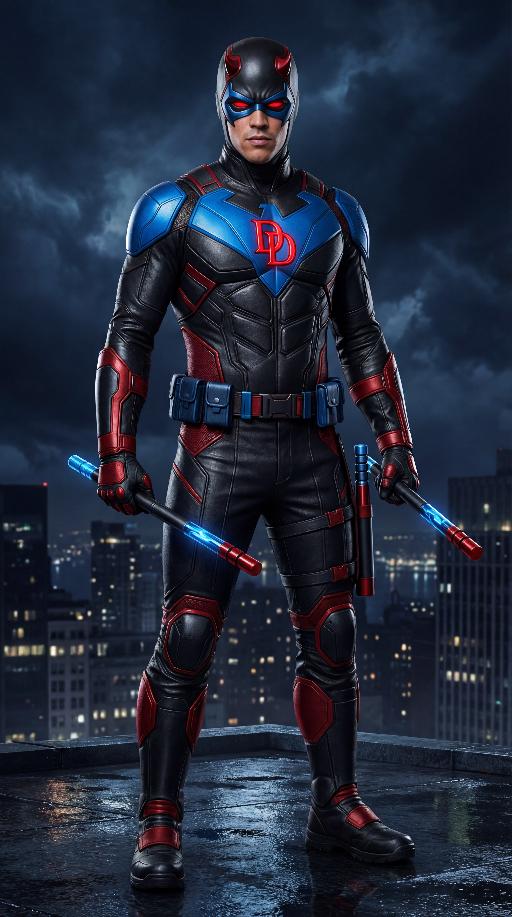 Ultimate All-Star Nightdevil (2nd Suit) AI effects generated image