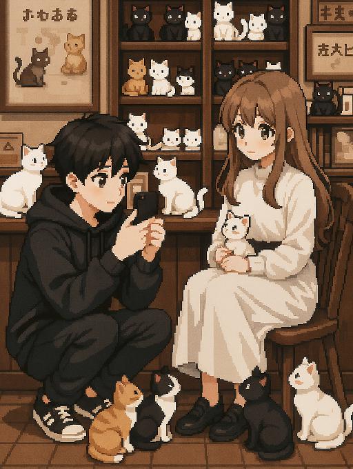 猫咖 AI effects generated image