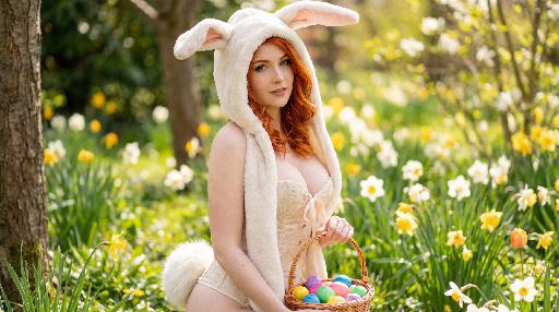 Happy Easter AI effects generated image