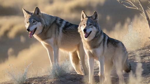 Prairie Wolves AI effects generated image