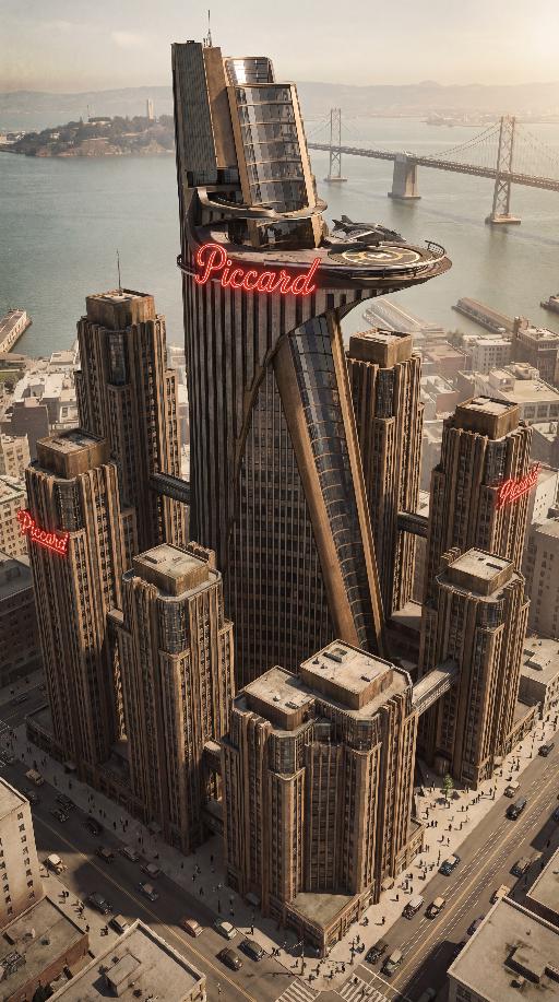 Piccard Watchtower Complex Noir of Earth-1 (1) AI effects generated image