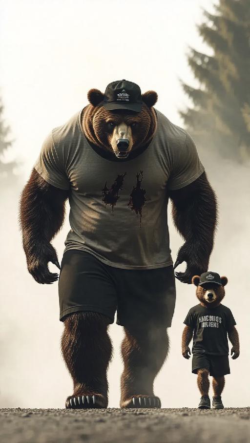 father and son AI effects generated image