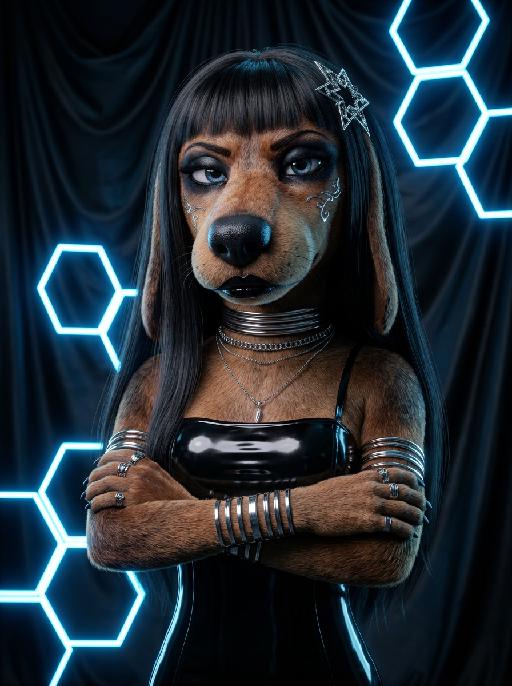 The future AI effects generated image