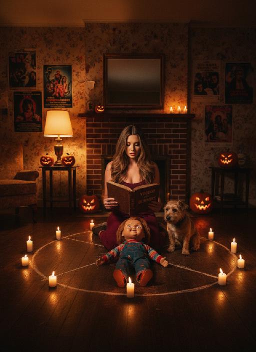 The Ritual of Chucky AI effects generated image