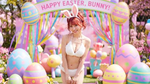 Happy Easter AI effects generated image