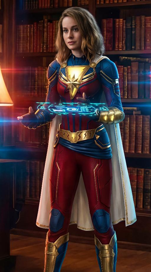 Captain Marvel (Prime Earth & New Earth) 3rd Suit AI effects generated image